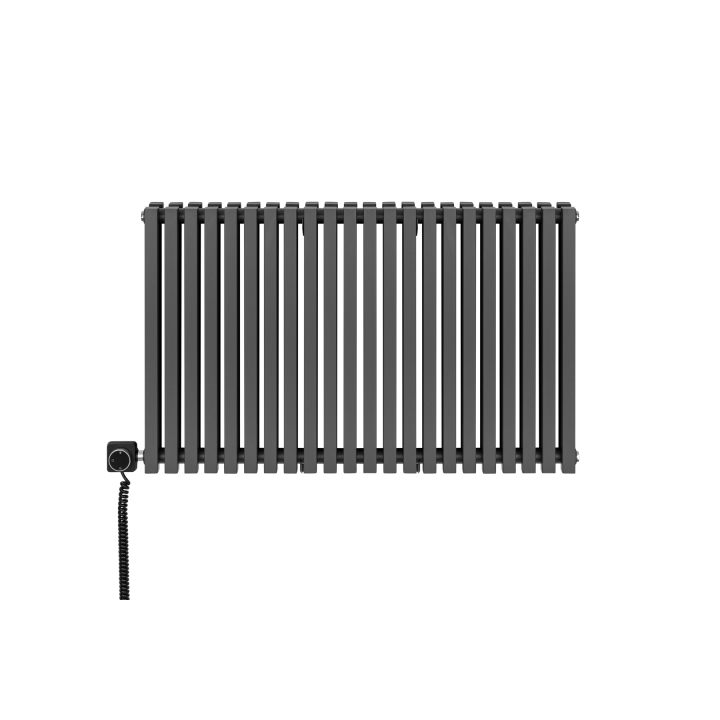 Grzejnik dekoracyjny poziomy Nomad 600x990 grafit