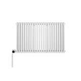 Grzejnik dekoracyjny poziomy Nomad 600x990 biały