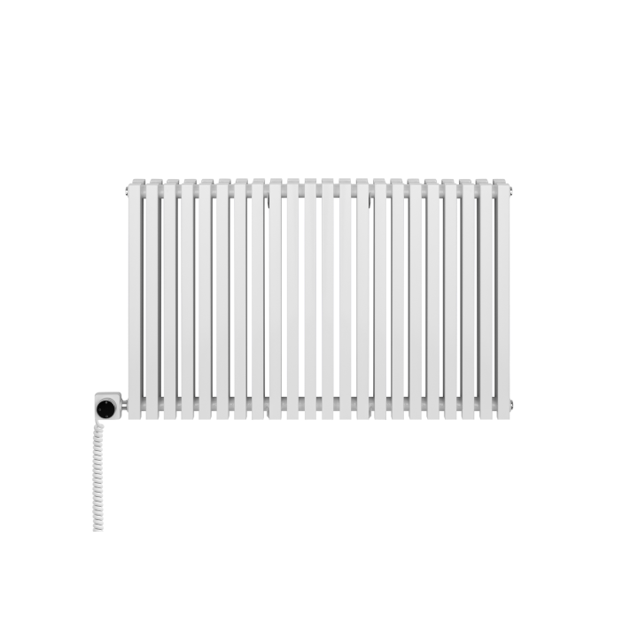 Grzejnik dekoracyjny poziomy Nomad 600x990 biały