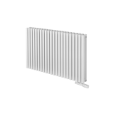 Grzejnik dekoracyjny poziomy Nomad 600x990 biały
