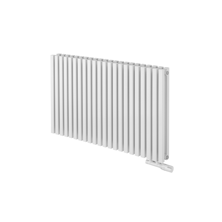 Grzejnik dekoracyjny poziomy Nomad 600x990 biały