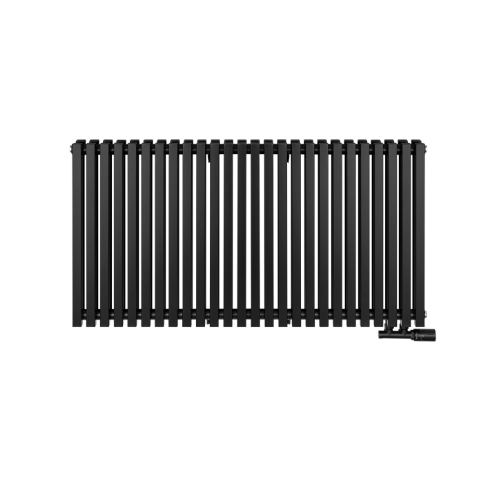 Grzejnik dekoracyjny poziomy Nomad 600x1170 czarny