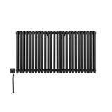 Grzejnik dekoracyjny poziomy Nomad 600x1170 czarny