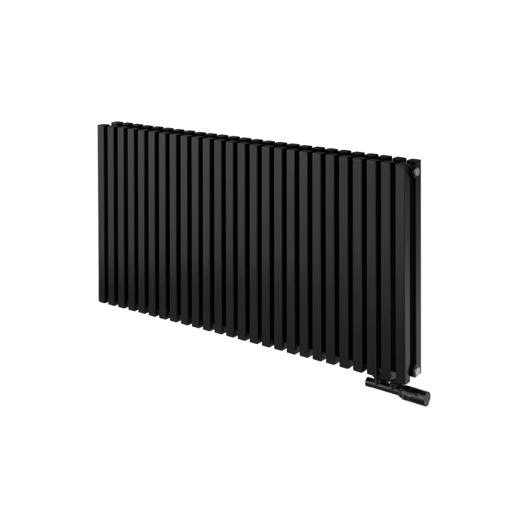 Grzejnik dekoracyjny poziomy Nomad 600x1170 czarny