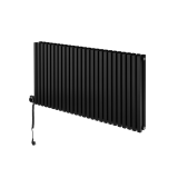 Grzejnik dekoracyjny poziomy Nomad 600x1170 czarny