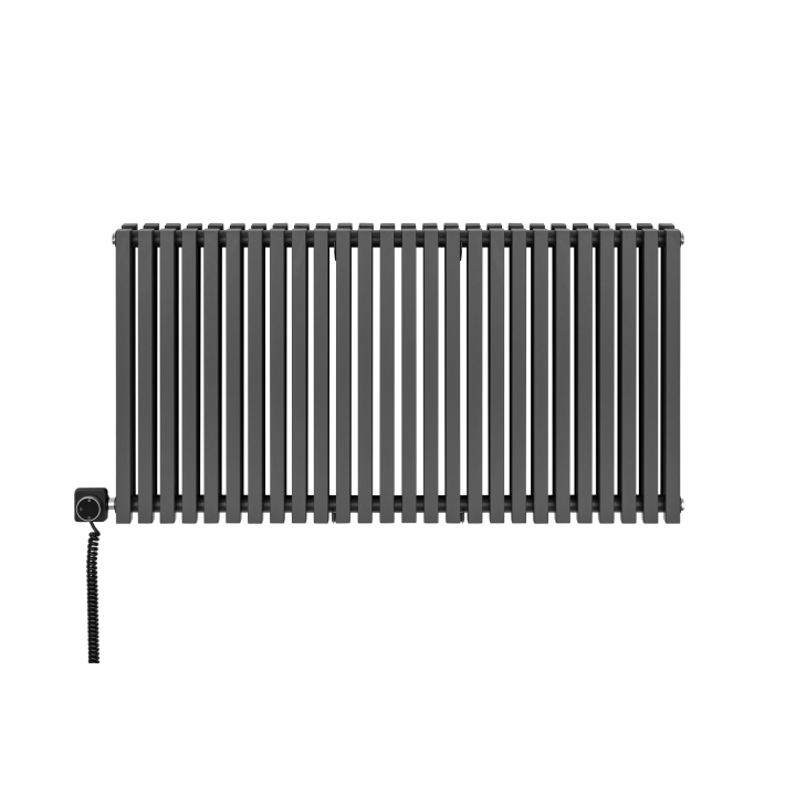 Grzejnik dekoracyjny poziomy Nomad 600x1170 grafit