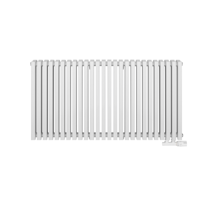 Grzejnik dekoracyjny poziomy Nomad 600x1170 biały