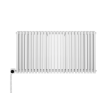 Grzejnik dekoracyjny poziomy Nomad 600x1170 biały