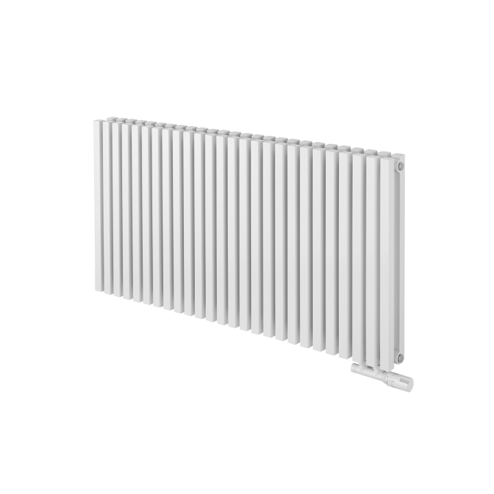 Grzejnik dekoracyjny poziomy Nomad 600x1170 biały