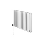 Grzejnik dekoracyjny poziomy Gilda GD2E 600x826 biały