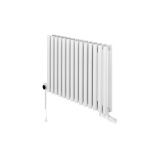 Grzejnik dekoracyjny poziomy Gilda GD2E 600x826 biały