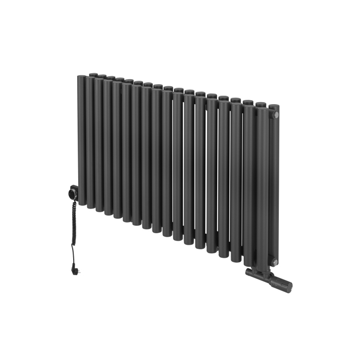 Grzejnik dekoracyjny poziomy Gilda GD2E 600x1062 grafit