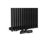 Grzejnik dekoracyjny Edo ED1 1800x394 czarny