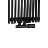 Grzejnik dekoracyjny Edo ED1 1800x507 czarny