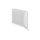 Grzejnik dekoracyjny poziomy Gilda GD2E 600x826 biały