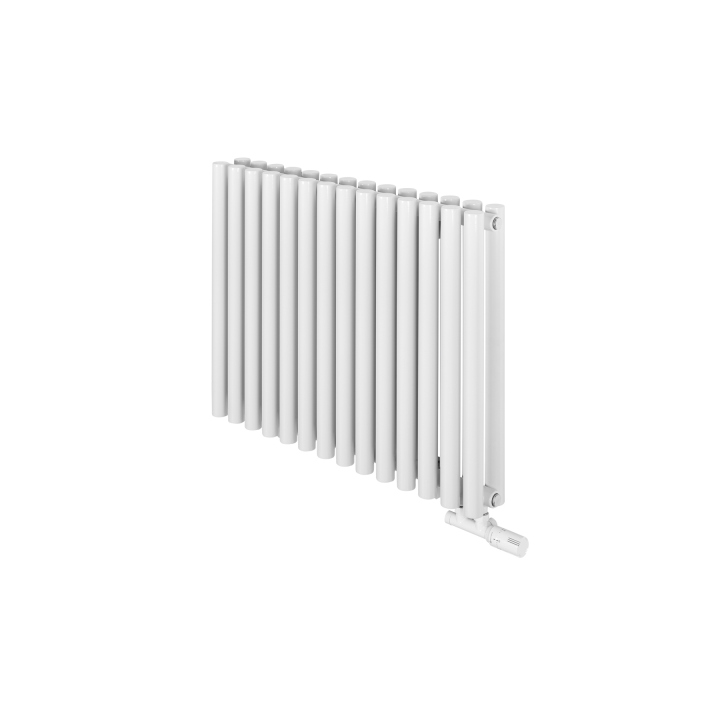 Grzejnik dekoracyjny poziomy Gilda GD2E 600x826 biały