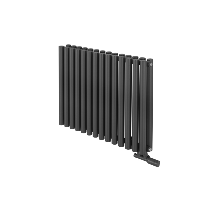 Grzejnik dekoracyjny poziomy Gilda GD2E 600x826 grafit