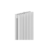 Grzejnik dekoracyjny Edo ED2E 1800x281 biały