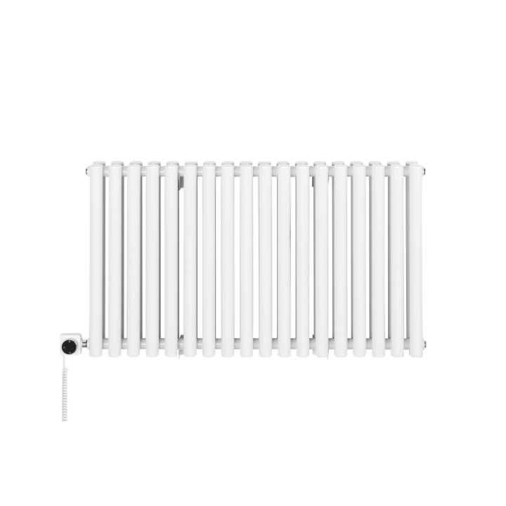 Grzejnik dekoracyjny poziomy Gilda GD2E 600x1062 biały