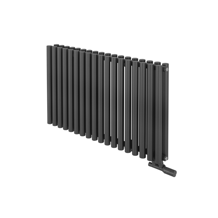 Grzejnik dekoracyjny poziomy Gilda GD2E 600x1062 grafit