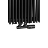 Grzejnik dekoracyjny Edo ED2E 1800x507 czarny