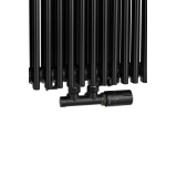 Grzejnik dekoracyjny Edo ED2E 1800x507 czarny