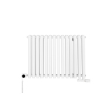 Grzejnik dekoracyjny poziomy Gilda GD2E 600x826 biały