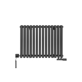 Grzejnik dekoracyjny poziomy Gilda GD2E 600x826 grafit