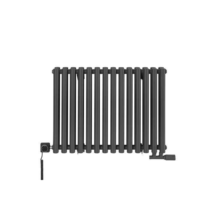 Grzejnik dekoracyjny poziomy Gilda GD2E 600x826 grafit