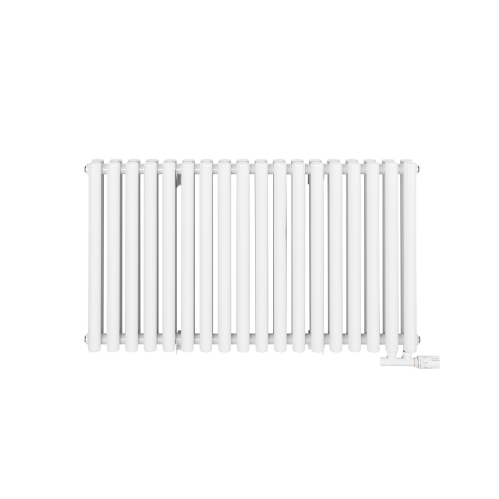 Grzejnik dekoracyjny poziomy Gilda GD2E 600x1062 biały
