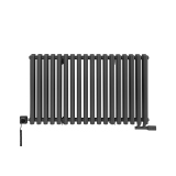 Grzejnik dekoracyjny poziomy Gilda GD2E 600x1062 grafit