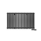 Grzejnik dekoracyjny poziomy Gilda GD2E 600x1062 grafit