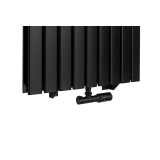 Grzejnik dekoracyjny Ultra Slim US2 1600x612 czarny