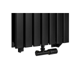 Grzejnik dekoracyjny Ultra Slim US2 1600x476 czarny