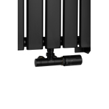 Grzejnik dekoracyjny Ultra Slim US1 1600x476 czarny