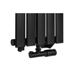 Grzejnik dekoracyjny Ultra Slim US1 1600x340 czarny