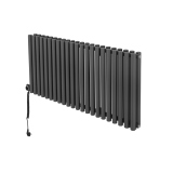 Grzejnik dekoracyjny poziomy Gilda GD2E 600x1298 grafit