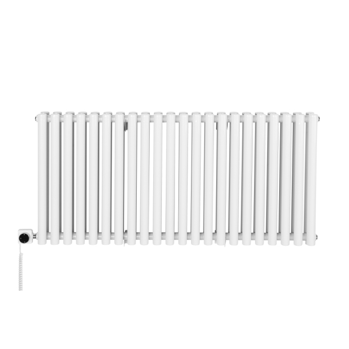 Grzejnik dekoracyjny poziomy Gilda GD2E 600x1298 biały