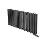 Grzejnik dekoracyjny poziomy Gilda GD2E 600x1298 grafit