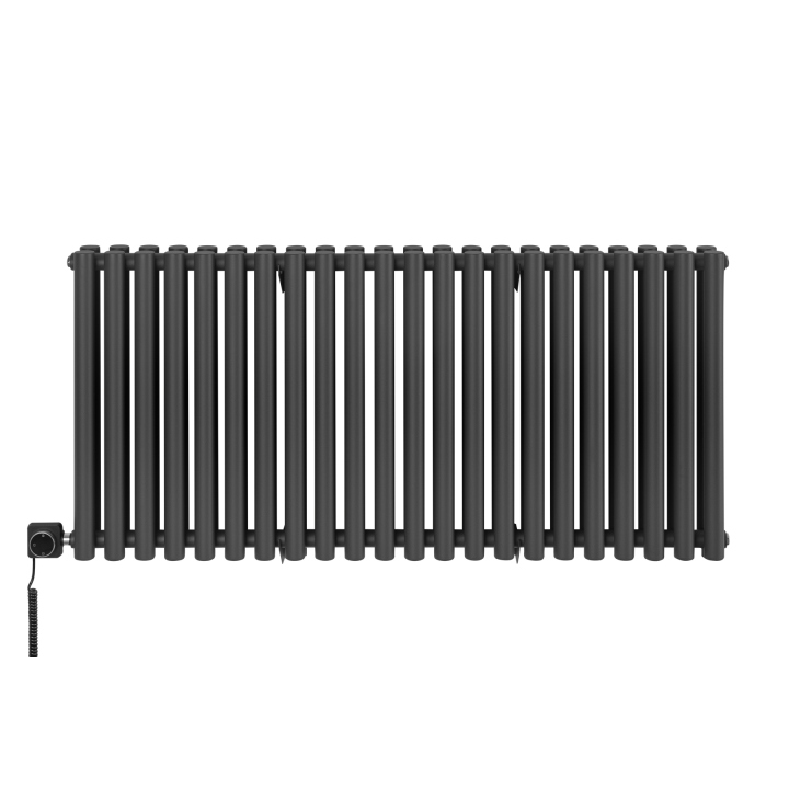 Grzejnik dekoracyjny poziomy Gilda GD2E 600x1298 grafit