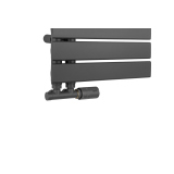 Grzejnik łazienkowy UCA-700x400-D50L/P grafit