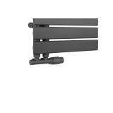 Grzejnik łazienkowy UCA-700x400-D50L/P grafit