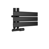 Grzejnik łazienkowy UCA-700x400-D50L/P czarny