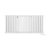Grzejnik dekoracyjny poziomy Gilda GD2E 600x1298 biały