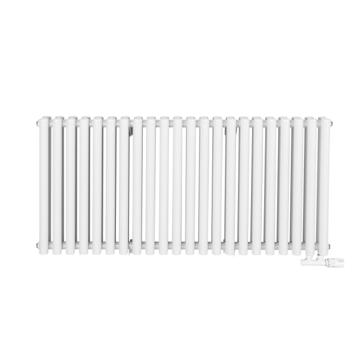 Grzejnik dekoracyjny poziomy Gilda GD2E 600x1298 biały
