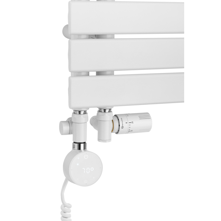 Grzejnik łazienkowy UCA-700x400-D50L/P biały