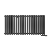 Grzejnik dekoracyjny poziomy Gilda GD2E 600x1298 grafit