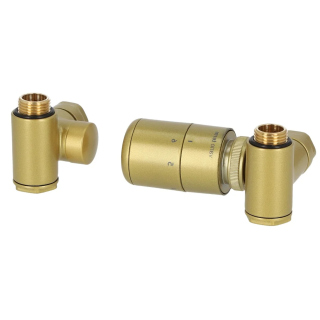 Zestaw termostatyczny Integra, złoty prawy