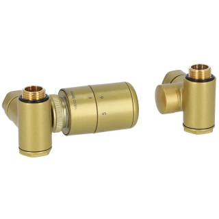 Zestaw termostatyczny Integra, złoty lewy