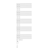 Grzejnik łazienkowy hybrydowy Zodiak 942x400 biały mat RUMBA